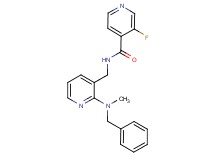 N-({2-[benzyl(methyl)amino]pyridin-3-yl}methyl)-3-fluoroisonicotinamide