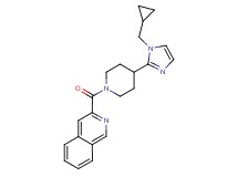 3-({4-[1-(cyclopropylmethyl)-1H-imidazol-2-yl]-1-piperidinyl}carbonyl)isoquinoline