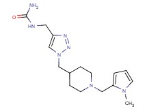 N-{[1-({1-[(1-methyl-1H-pyrrol-2-yl)methyl]-4-piperidinyl}methyl)-1H-1,2,3-triazol-4-yl]methyl}urea trifluoroacetate