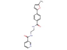 N-(2-{[4-(5-methyl-2-furyl)benzoyl]amino}ethyl)nicotinamide