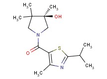 (3R)-1-[(2-isopropyl-4-methyl-1,3-thiazol-5-yl)carbonyl]-3,4,4-trimethyl-3-pyrrolidinol