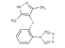 4-{2-[(3,5-dimethyl-1H-pyrazol-4-yl)thio]phenyl}-4H-1,2,4-triazole