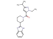 2-{1-[(1-ethyl-3-isopropyl-1H-pyrazol-5-yl)carbonyl]-3-piperidinyl}-1H-benzimidazole