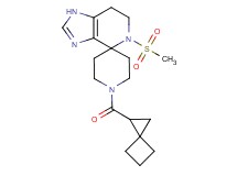 5-(methylsulfonyl)-1'-(spiro[2.3]hex-1-ylcarbonyl)-1,5,6,7-tetrahydrospiro[imidazo[4,5-c]pyridine-4,4'-piperidine]