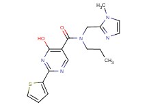 4-hydroxy-N-[(1-methyl-1H-imidazol-2-yl)methyl]-N-propyl-2-(2-thienyl)pyrimidine-5-carboxamide