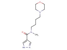 N-methyl-N-(4-morpholin-4-ylbutyl)-1H-pyrazole-4-carboxamide