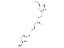 N-[3-(2-amino-1,3-thiazol-4-yl)propyl]-2-[(5-methyl-1,3,4-thiadiazol-2-yl)thio]acetamide