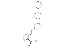 1-cyclohexyl-N-[3-(2-isopropyl-1H-imidazol-1-yl)propyl]-4-piperidinecarboxamide