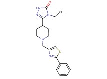 4-ethyl-5-{1-[(2-phenyl-1,3-thiazol-4-yl)methyl]piperidin-4-yl}-2,4-dihydro-3H-1,2,4-triazol-3-one