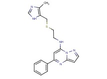 N-(2-{[(4-methyl-1H-imidazol-5-yl)methyl]thio}ethyl)-5-phenylpyrazolo[1,5-a]pyrimidin-7-amine