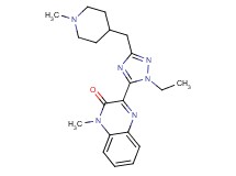 3-{1-ethyl-3-[(1-methylpiperidin-4-yl)methyl]-1H-1,2,4-triazol-5-yl}-1-methylquinoxalin-2(1H)-one