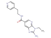 2-amino-3-ethyl-N-(2-pyridin-4-ylethyl)-3H-imidazo[4,5-b]pyridine-6-carboxamide