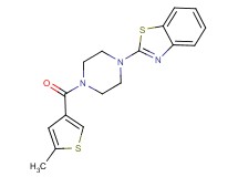 2-{4-[(5-methyl-3-thienyl)carbonyl]-1-piperazinyl}-1,3-benzothiazole