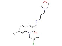 1-(2-chloro-2-propen-1-yl)-7-methyl-3-({[3-(4-morpholinyl)propyl]amino}methyl)-2(1H)-quinolinone