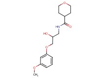 N-[2-hydroxy-3-(3-methoxyphenoxy)propyl]tetrahydro-2H-pyran-4-carboxamide