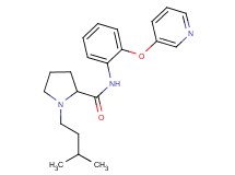 1-(3-methylbutyl)-N-[2-(3-pyridinyloxy)phenyl]prolinamide