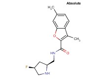 N-{[(2S,4S)-4-fluoro-2-pyrrolidinyl]methyl}-3,6-dimethyl-1-benzofuran-2-carboxamide hydrochloride