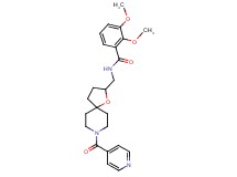N-[(8-isonicotinoyl-1-oxa-8-azaspiro[4.5]dec-2-yl)methyl]-2,3-dimethoxybenzamide
