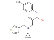3-{[cyclopropyl(3-thienylmethyl)amino]methyl}-6-methyl-2-quinolinol
