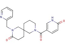 8-[(6-oxo-1,6-dihydro-3-pyridinyl)carbonyl]-2-(2-pyridinylmethyl)-2,8-diazaspiro[5.5]undecan-3-one