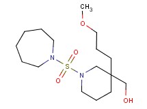 [1-(1-azepanylsulfonyl)-3-(3-methoxypropyl)-3-piperidinyl]methanol