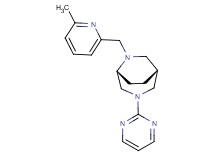 (1R*,5R*)-6-[(6-methyl-2-pyridinyl)methyl]-3-(2-pyrimidinyl)-3,6-diazabicyclo[3.2.2]nonane