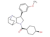 cis-4-{[(2R*,3S*,6R*)-3-(3-methoxyphenyl)-1,5-diazatricyclo[5.2.2.0~2,6~]undec-5-yl]carbonyl}cyclohexanol