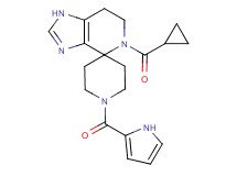 5-(cyclopropylcarbonyl)-1'-(1H-pyrrol-2-ylcarbonyl)-1,5,6,7-tetrahydrospiro[imidazo[4,5-c]pyridine-4,4'-piperidine]