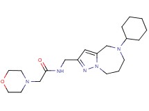 N-[(5-cyclohexyl-5,6,7,8-tetrahydro-4H-pyrazolo[1,5-a][1,4]diazepin-2-yl)methyl]-2-morpholin-4-ylacetamide