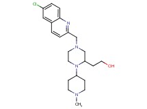 2-[4-[(6-chloro-2-quinolinyl)methyl]-1-(1-methyl-4-piperidinyl)-2-piperazinyl]ethanol