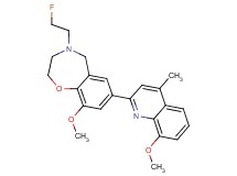 4-(2-fluoroethyl)-9-methoxy-7-(8-methoxy-4-methylquinolin-2-yl)-2,3,4,5-tetrahydro-1,4-benzoxazepine