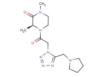 (3S)-1,3-dimethyl-4-{[5-(1-pyrrolidinylmethyl)-1H-tetrazol-1-yl]acetyl}-2-piperazinone