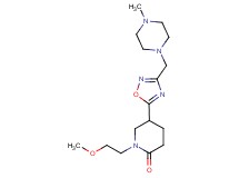 1-(2-methoxyethyl)-5-{3-[(4-methyl-1-piperazinyl)methyl]-1,2,4-oxadiazol-5-yl}-2-piperidinone