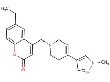 6-ethyl-4-{[4-(1-methyl-1H-pyrazol-4-yl)-3,6-dihydropyridin-1(2H)-yl]methyl}-2H-chromen-2-one