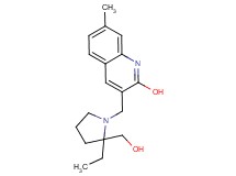 3-{[2-ethyl-2-(hydroxymethyl)-1-pyrrolidinyl]methyl}-7-methyl-2-quinolinol