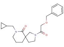 2-[(benzyloxy)acetyl]-7-(cyclopropylmethyl)-2,7-diazaspiro[4.5]decan-6-one