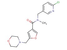 N-[(6-chloropyridin-3-yl)methyl]-N-methyl-5-(morpholin-4-ylmethyl)-3-furamide