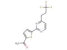 1-{5-[4-(3,3,3-trifluoropropyl)pyrimidin-2-yl]-2-thienyl}ethanone