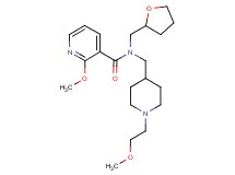 2-methoxy-N-{[1-(2-methoxyethyl)-4-piperidinyl]methyl}-N-(tetrahydro-2-furanylmethyl)nicotinamide