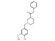 1-[1-(4-hydroxy-3-methoxybenzyl)-3-piperidinyl]-2-phenylethanone