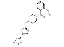 1-(2-methoxybenzoyl)-4-{[5-(1H-pyrazol-3-yl)-2-furyl]methyl}piperazine