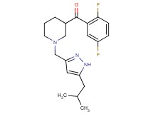 (2,5-difluorophenyl){1-[(5-isobutyl-1H-pyrazol-3-yl)methyl]-3-piperidinyl}methanone