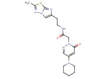 N-[2-(2-methylimidazo[2,1-b][1,3,4]thiadiazol-6-yl)ethyl]-2-[6-oxo-4-(1-piperidinyl)-1(6H)-pyridazinyl]acetamide