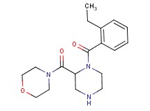 4-{[1-(2-ethylbenzoyl)-2-piperazinyl]carbonyl}morpholine