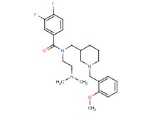 N-[2-(dimethylamino)ethyl]-3,4-difluoro-N-{[1-(2-methoxybenzyl)-3-piperidinyl]methyl}benzamide