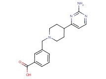 3-{[4-(2-aminopyrimidin-4-yl)piperidin-1-yl]methyl}benzoic acid