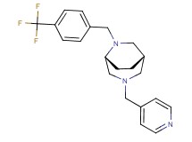 (1S*,5R*)-3-(4-pyridinylmethyl)-6-[4-(trifluoromethyl)benzyl]-3,6-diazabicyclo[3.2.2]nonane