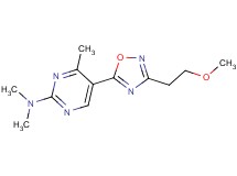 5-[3-(2-methoxyethyl)-1,2,4-oxadiazol-5-yl]-N,N,4-trimethyl-2-pyrimidinamine