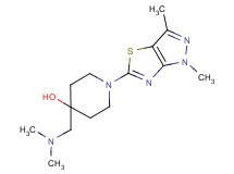 4-[(dimethylamino)methyl]-1-(1,3-dimethyl-1H-pyrazolo[3,4-d][1,3]thiazol-5-yl)piperidin-4-ol