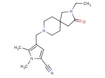 4-[(2-ethyl-3-oxo-2,8-diazaspiro[4.5]dec-8-yl)methyl]-1,5-dimethyl-1H-pyrrole-2-carbonitrile